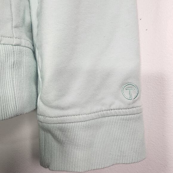 T by Talbots Womens Full Zip Athletic Jacket Medium Mint Green Stretch Pockets - Picture 7 of 9